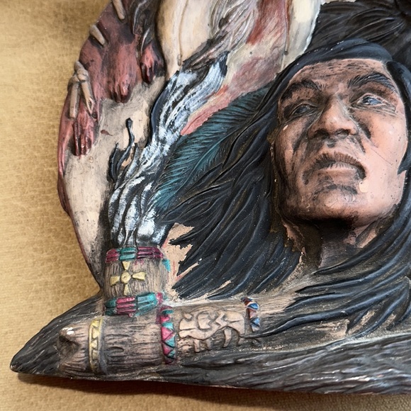 Porcelain Native American and Horse sculpture - Picture 7 of 12